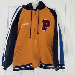 Vintage U.S. Polo Assn Y2K Patch Streetwear Zip Up Hoodie